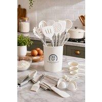 ExtraStar 27PCS Silicone Kitchen Utensil Set in Beige
