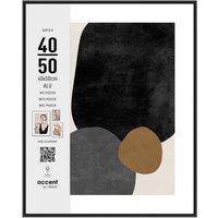 nielsen Super 8 Aluminium 16x20 Picture Frame (40x50cm) with Modern Art Print in Black | Size: 40x50 cm