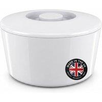 Chabrias Ltd White 10L Ice Bucket with Lid & Removable Drainage Liner, UK Made