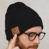 Menkind RED5 Bluetooth Beanie Hat Stylish Black Design