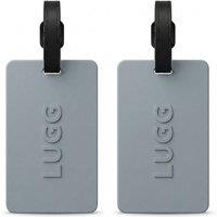 Lugg age Tags - Suitcase ID Tags for Travel in Grey | Size: 2 Pack