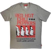Rock Off officially Licensed Products Red Hot Chili Peppers Oakland Arena Rock Off Unplugged T-Shirt in Grey | Size: Medium