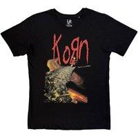 Rock Off officially Licensed Products Korn Follow The Leader Cliff T-Shirt in Black | Size: Small