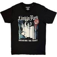 Rock Off officially Licensed Products Linkin Park Breaking The Habit Face T-Shirt in Black | Size: Large