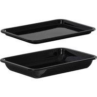 Betterware Classic Enamel PFAS-Free 31cm Tray & Roaster Set in Black