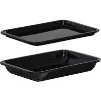 Betterware Classic Enamel PFAS-Free 39cm Tray & Roaster Set in Black