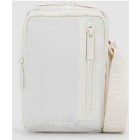 Nere Travel Unisex Bondi Nylon N/S Crossbody Bag Oatmilk in Warm White