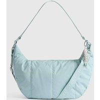 Nere Travel Unisex STORI QUILTED CRESCENT CROSSBODY Seafoam in Mint