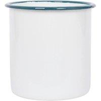 Havendro 1x Green 15.5cm White Enamel Utensil Holder Spoon Storage Rack