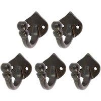 Havendro 5x Arrow Head Hook Cast Iron Antique Vintage W35H40mm Black Hooks