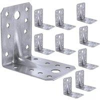 SPETLEK Heavy Duty Galvanised Metal Corner Angle Brackets Steel in Silver | Size: 1000mm x 400mm