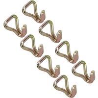 SPETLEK Ratchet Strap Anchor Hook Tie Down Ring Car Transporter in Metallics | Size: 1000mm x 400mm
