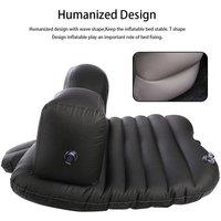 EONLION Black Inflatable Car Air Bed Back Foldable Camping