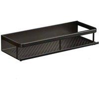 PAWNORA Wall Mounted Shampoo Bottle Shower Rack 30cm in Black