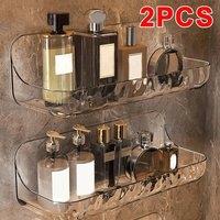 KORVIXA Clear Wall Mount Storage Rack 2Pcs | Size: 60 cm x 100 cm