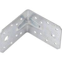 FLAVORA 12pcs Galvanised Steel Corner Angle Brackets in Silver | Size: 10000mm x 520mm