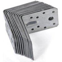 FLAVORA 24PCS Galvanised Steel Corner Angle Brackets in Silver | Size: 10000mm x 520mm