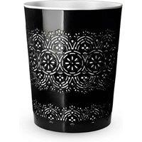 PAWNORA Black 9 Litre Waste Paper Bin Home Office Kitchen Rubbish
