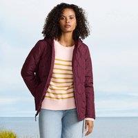 Lands' End Women's FeatherFree Insulated Onion Quilted Jacket in Burgundy | Size: Medium
