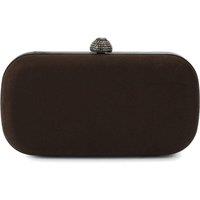 Carvela Women's 'Cecilia Hard Clutch' Bag in Dark Brown
