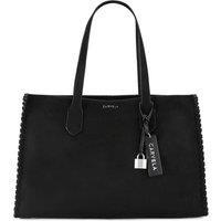Carvela Women's 'Juno Whipstitch Tote' Suedette Bag in Black