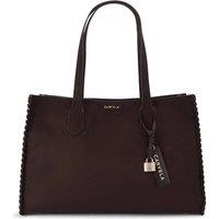 Carvela Women's 'Juno Whipstitch Tote' Suedette Bag in Dark Brown