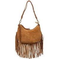 Cultured London Women's 'Alondra' Suede Evening & Clutch Bag in Tan