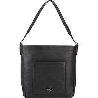 Dents Women's Savile Leather Shoulder Bag in Black