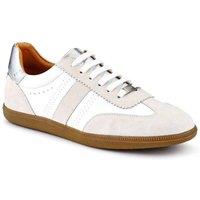 Jones Bootmaker Women's Artea Leather Trainers in White | Size: 4