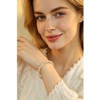 Lovii Women's Natural Pearl Bracelet 925 Sterling Silver Elegant Jewelry Gift