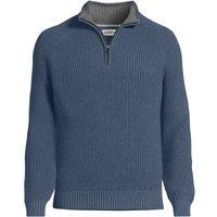 Lands' End Men's Drifter Quarter Zip Jumper in Indigo | Size: XL
