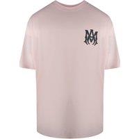 Amiri Men's Short Sleeve Crew T-shirt in Baby Pink | Size: Medium