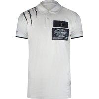 Plein Sport Men's Short Sleeve Polo Shirt in White | Size: Small