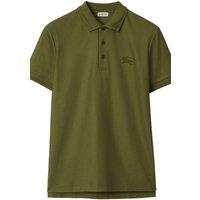 Burberry Men's Eddie Ekd Short Sleeve Collared Polo Shirt in Olive | Size: Medium