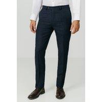 Dobell Men's Navy Donegal Tweed Trousers | Size: 38L