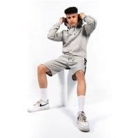 AARHON Men's Contrast Piped Hoodie & Shorts Set - Sico in Grey | Size: Medium