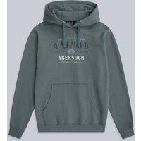 Animal Men's 'River' Abersoch Print Warm Comfortable Casual Soft 100% Cotton Hoodie in Green | Size: Medium