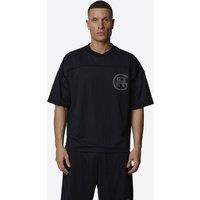 Good For Nothing Men's Double Layered Mesh Jersey Monogram T-Shirt in Black | Size: Small