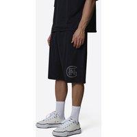 Good For Nothing Men's Monogram Double Layered Mesh Jersey Shorts in Black | Size: Small