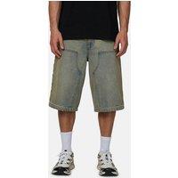 Good For Nothing Men's Baggy Washed Denim Carpenter Shorts in Blue | Size: 36
