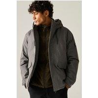 Regatta Men's Sterlings Hooded Waterproof Breathable Insulated Jacket in Grey | Size: 4XL