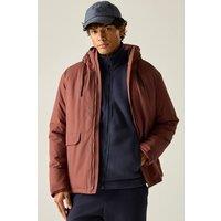 Regatta Men's Sterlings Hooded Waterproof Breathable Insulated Jacket in Light Red | Size: 5XL