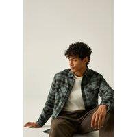 Regatta Men's Spennith Fleece Lined Shacket Shirt in Dark Green | Size: Medium