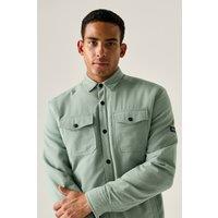 Regatta Men's Spennith Fleece Lined Shacket Shirt in Light Green | Size: 3XL