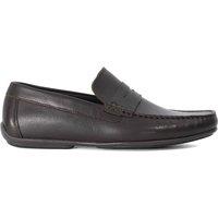 Dune London Men's 'Blimes' Leather Slip-On Shoes in Brown | Size: 9