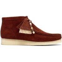 Clarks Men's Wallabee Boot Brown Combination Suede Ankle Boots, Wallabee, Lace Up | Size: 6-Standard Fit