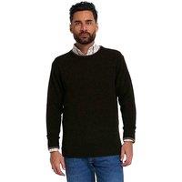 Jack Pyke Men's Knitted Lambswool Crew Neck Jumper in Dark Olive | Size: Small