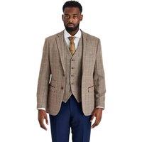 Infinity Leather Men's Tweed Suit with Mayfair Trousers - Harris in Brown | Size: 42R