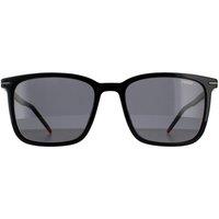 HUGO Men's Square Black Red Gold Grey Sunglasses