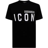 Dsquared2 Men's Short Sleeve Round T-shirt in Black | Size: Large
